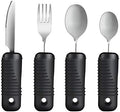 Utensilios Adaptativos YPCBYNBS, Cubiertos de Fácil Agarre, Cuchara, Cuchillo y Tenedor Flexibles para Personas Mayores y con Temblor, Set de 4 Piezas - imagen 1