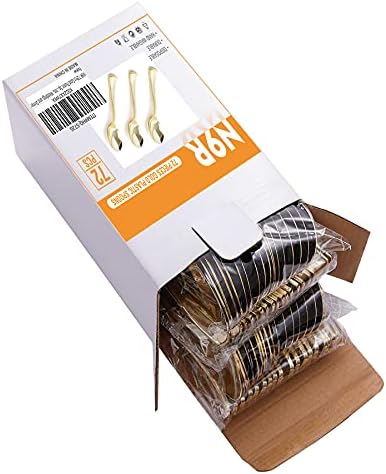 Cucharas de Plástico Doradas N9R - 72 Piezas, Resistente y Desechable para Fiestas, Bodas y Cenas - imagen 6