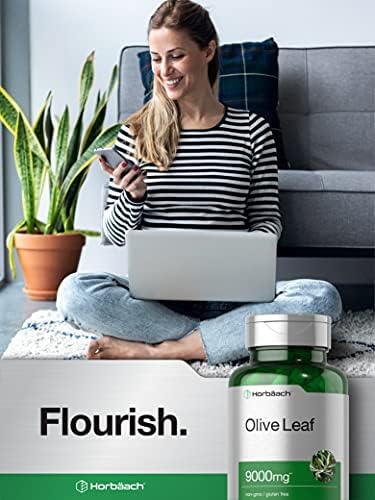 Cápsulas de Extracto de Hoja de Olivo Horbäach | 200 Unidades | Suplemento de Alta Potencia | Sin OGM, Libre de Gluten - imagen 6