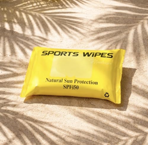 Toallitas Deportivas - Hidratante SPF 50, Biodegradables, Impermeables, Protección Solar - imagen 1