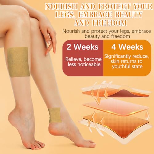 Parches Wanban de Cúrcuma para Varices - 48 Piezas, Tratamiento Natural para Piernas y Arañas Vasculares - imagen 6