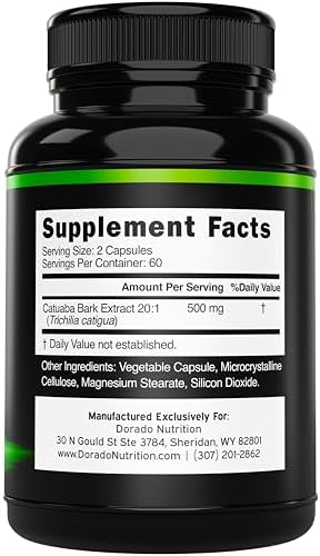 Extracto de Corteza de Catuaba 10,000mg por Porción (120 Cápsulas) - Aumenta Energía y Resistencia - Hecho en EE. UU. - Sin Gluten y No Transgénico - - imagen 2