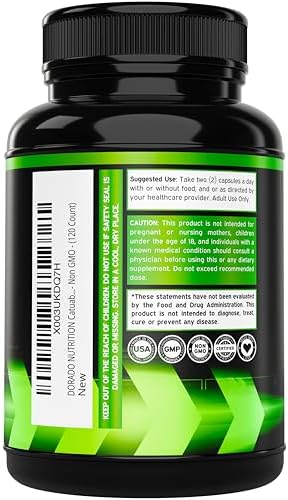 Extracto de Corteza de Catuaba 10,000mg por Porción (120 Cápsulas) - Aumenta Energía y Resistencia - Hecho en EE. UU. - Sin Gluten y No Transgénico - - imagen 3