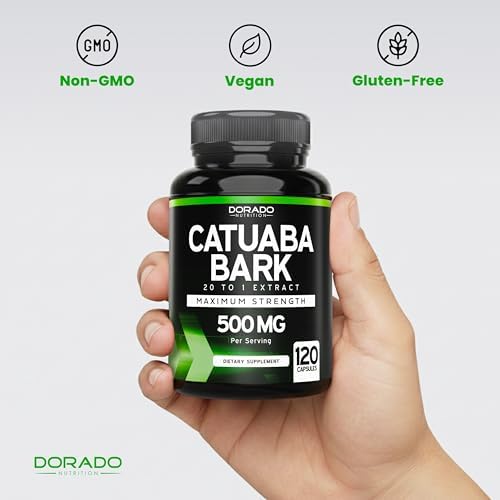 Extracto de Corteza de Catuaba 10,000mg por Porción (120 Cápsulas) - Aumenta Energía y Resistencia - Hecho en EE. UU. - Sin Gluten y No Transgénico - - imagen 7