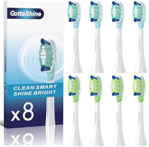 Cabezas de cepillo de dientes de repuesto contorneadas en 3D compatibles con Philips Sonicare, 2 en 1, para dientes y encías sensibles, limpieza - imagen 1
