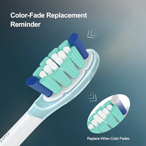 Cabezas de cepillo de dientes de repuesto contorneadas en 3D compatibles con Philips Sonicare, 2 en 1, para dientes y encías sensibles, limpieza - imagen 5