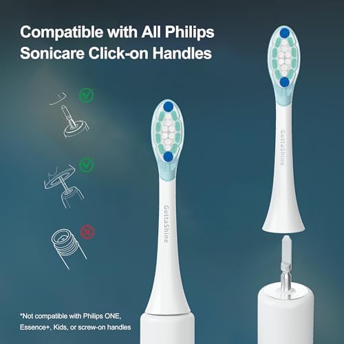 Cabezas de cepillo de dientes de repuesto contorneadas en 3D compatibles con Philips Sonicare, 2 en 1, para dientes y encías sensibles, limpieza - imagen 6