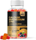 Gomitas de Calcio, Magnesio y Zinc para Niños y Adultos - Absorción Mejorada con Vitamina D3 y K2 - Sin Azúcar, Sin Gluten, Veganas - imagen 1