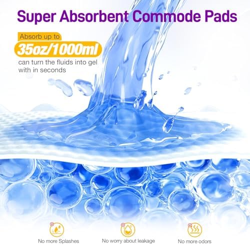 Paquete de 120 Almohadillas Absorbentes Desechables para Comodidades, Gel Super Absorbente, Impermeables y Antiodor para Baño Portátil y Cuidado de - imagen 2