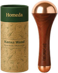 Homeda Kansa Wand Masajeador de Pies Ayurveda - Herramienta de Cuidado de la Piel India - Regalos Ayurveda (Doble Tazón) - imagen 1