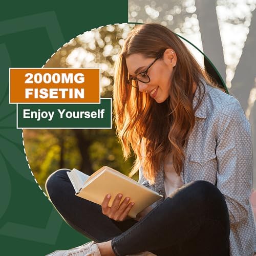 Suplemento de Fisetina Liposomal 2000MG, 98% Puro, Antioxidantes de Polifenoles, con Quercetina, TMG y Resveratrol, 60 Cápsulas para el - imagen 6