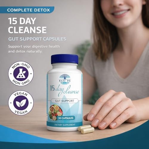 Raíz de Detox Digestivo de 15 Días – Senna, Cascara Sagrada, Psyllium y Probióticos | Apoyo Natural y Suave para Colon y Digestión | Vegano y No - imagen 3