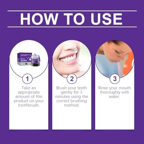 Polvo Mineral Restaurador de Dientes 2PCS - Fortalece Dientes y Encías, Protege Encías y Refresca Aliento, Color Púrpura - imagen 6