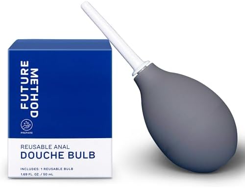Bulbo Enema Reutilizable Sarolit - Bulbo Anal con Boquilla de Polietileno Blanca para Hombres y Mujeres, Capacidad de 50ml - imagen 1