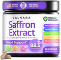 Suplemento de Azafrán Dalnara – 88.5mg de Extracto Puro por Porción, 90 Cápsulas (Suministro para 3 Meses), Fórmula No GMO para Concentración, Ánimo - imagen 1