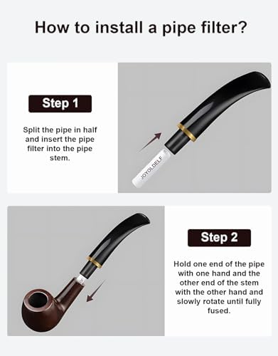 Filtros de Carbón Joyoldelf de 9mm - 120 Piezas para Pipa de Tabaco con Experiencia de Fumar Superior - imagen 3