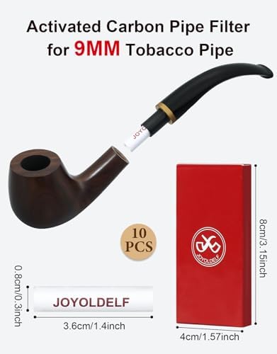 Filtros de Carbón Joyoldelf de 9mm - 120 Piezas para Pipa de Tabaco con Experiencia de Fumar Superior - imagen 4