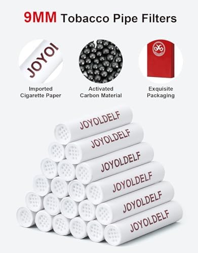 Filtros de Carbón Joyoldelf de 9mm - 120 Piezas para Pipa de Tabaco con Experiencia de Fumar Superior - imagen 6