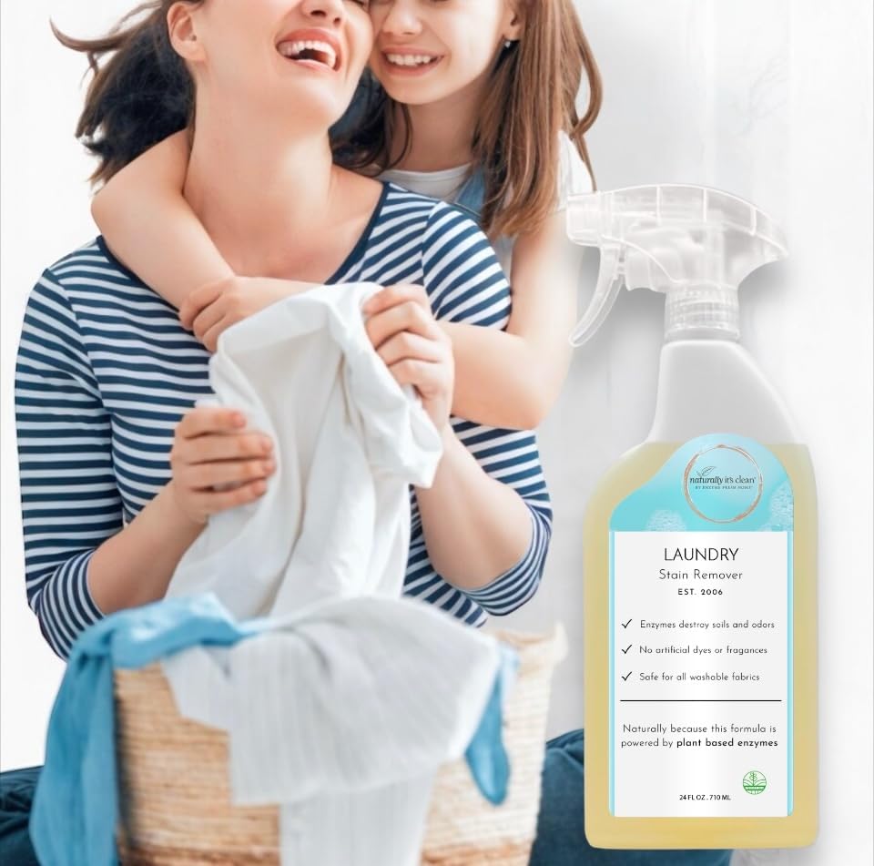 Spray Quitamanchas Enzimático Naturally It's Clean para Ropa 24 oz, Paquete de 2 Botellas - imagen 3