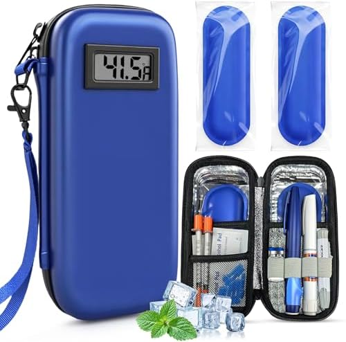 Estuche Portátil para Insulina DIGOAKO: Cooler Aprobado por TSA con Display de Temperatura, Ideal para Viajes y Uso Diario, Incluye 2 Paquetes de - imagen 1