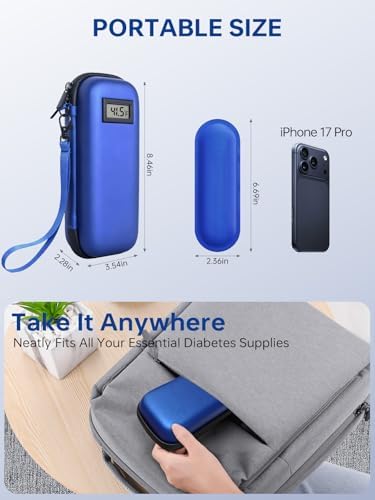 Estuche Portátil para Insulina DIGOAKO: Cooler Aprobado por TSA con Display de Temperatura, Ideal para Viajes y Uso Diario, Incluye 2 Paquetes de - imagen 6