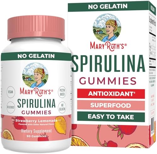 Gomitas de Espirulina MARYRUTH'S Orgánicas | Superalimento para mayores de 14 años | Antioxidantes | Veganas | Sin OGM | Sin Gluten | 90 Unidades - imagen 1