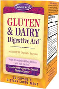 Nature's Secret Digestivo Sin Gluten y Lácteos - 50 Cápsulas - Ayuda a Descomponer Proteína de Trigo y Lactosa - 25 Porciones - imagen 1