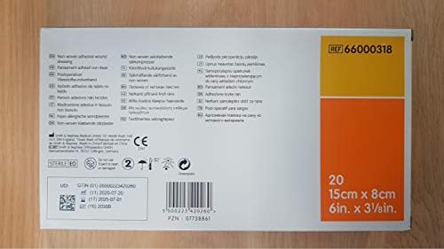 Venda de apósitos estériles Primapore de Smith & Nephew, 3-1/8 x 6 pulgadas, 20 unidades por caja, poliéster no tejido blanco - imagen 2