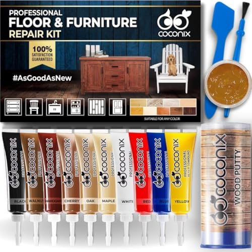 Kit de Reparación Coconix para Pisos y Muebles | Repara Rayones, Marcas y Abolladuras en Pisos de Madera, Muebles y Superficies Laminadas | - imagen 1