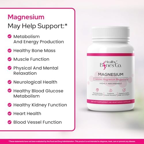 Cápsulas de Bisglicinato de Magnesio Quelado 300mg - Suplemento Vegetariano para Recuperación Muscular, Sueño y Soporte Óseo y Cardiaco - 1 Mes de - imagen 3