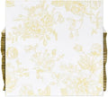 100 Servilletas Desechables de Papel Amarillas y Blancas con Flores para Cócteles - Decoración de Primavera para Bodas, Fiestas de Cumpleaños y Baby - imagen 1