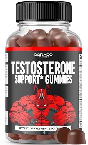 Gomitas de Testosterona para Hombres (60 piezas) - Suplemento Premium para Aumentar Testosterona, Apoya Fuerza, Resistencia y Rendimiento - Vegano, - imagen 1