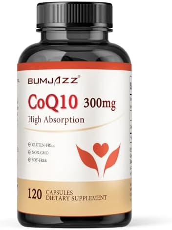 Bumjazz CoQ10 300mg - 120 Cápsulas - Alta Absorción - No Transgénico - Sin Gluten - Coenzima Q10 - Cápsulas de CoQ10 - imagen 1