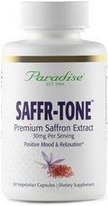 Saffr-Tone de Paradise Herbs, Extracto de Azafrán, Extracto Completo, Súper Potente, Ultra Puro, Vegano, No Transgénico, Sin Gluten, 60 Cápsulas - imagen 1