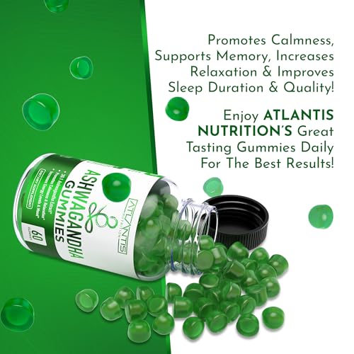 Gomitas de Ashwagandha Atlantis Nutrition - Extracto 30:1 - Promueve la Calma, Mejora el Ánimo, Aumenta Energía & Fortalece el Sistema Inmunológico - - imagen 6
