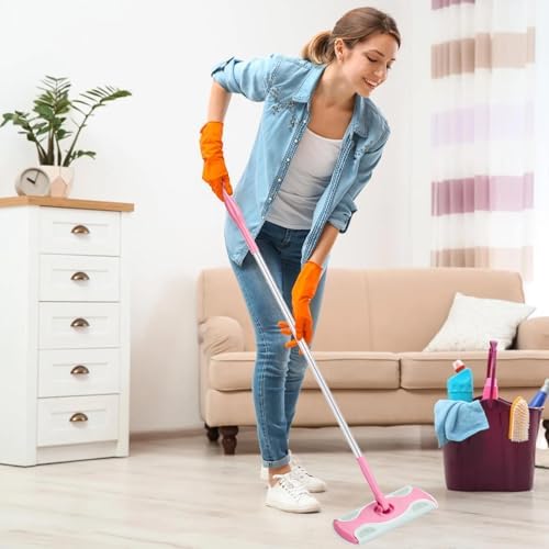 Mango de Mopa Compatible con Swiffer, Mango Extra Largo Desmontable Rosa para Swiffer - imagen 4
