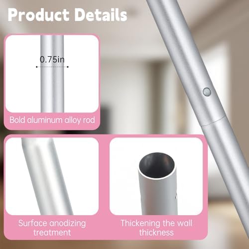 Mango de Mopa Compatible con Swiffer, Mango Extra Largo Desmontable Rosa para Swiffer - imagen 6