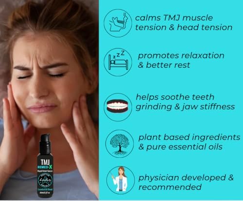 Suero Dr. A's TMJ Remed-X para Alivio de Mandíbula | Tratamiento Natural y Orgánico para TMJ | Aceites Esenciales que Alivian el Bruxismo y la - imagen 4