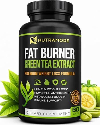 Píldoras para Quemar Grasa de Té Verde - Suplemento Dietético para Hombres y Mujeres - Acelerador del Metabolismo y Supresor del Apetito - 60 Cápsulas - imagen 1