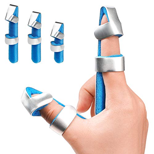 Férula para Dedo en Gatillo, Soporte de Metal y Espuma para Dedo Pulgar, Índice, Medio, Anular y Meñique, Estabilizador de Aluminio para Lesiones y - imagen 1