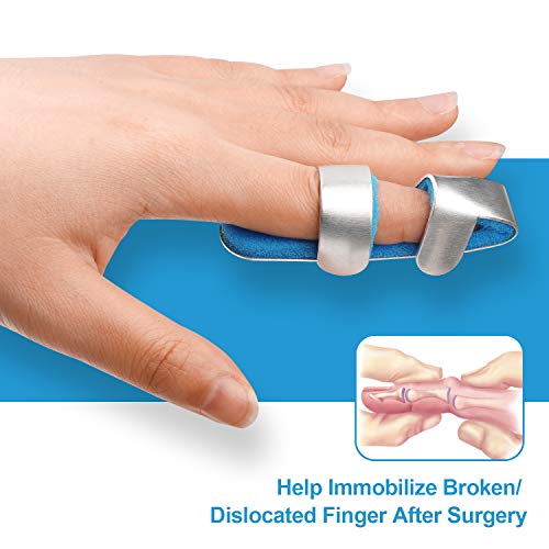 Férula para Dedo en Gatillo, Soporte de Metal y Espuma para Dedo Pulgar, Índice, Medio, Anular y Meñique, Estabilizador de Aluminio para Lesiones y - imagen 4
