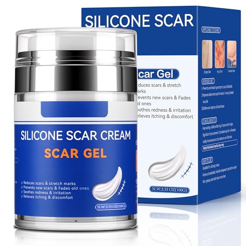 Crema de Gel de Silicona Crobirware - [3.53 oz / 100g] Paquete Jumbo - Gel Avanzado para Cicatrices Nuevas y Viejas, Cesáreas, Estrías, Cirugías, - imagen 1