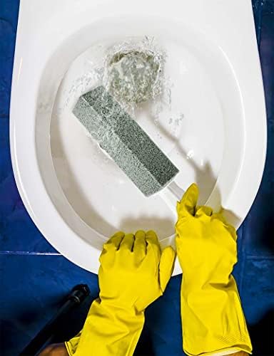 Paquete de 8 piedras pómez para inodoro con mango, ideales para limpieza del baño, incluye manuales de uso. - imagen 6