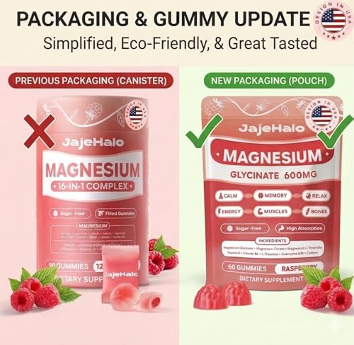 Gomitas de Magnesio Glicinato 400mg de Alta Absorción con Citrato, L-Treonato 600mg, CoQ10, Vitamina D3 y B6 - Sin Azúcar, 90 piezas - imagen 3