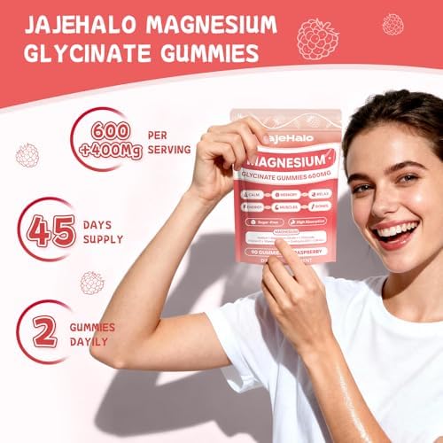 Gomitas de Magnesio Glicinato 400mg de Alta Absorción con Citrato, L-Treonato 600mg, CoQ10, Vitamina D3 y B6 - Sin Azúcar, 90 piezas - imagen 7