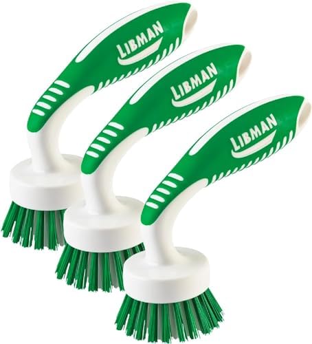 Cepillo Curvo de Cocina Libman, Set de 3 Cepillos de Limpieza Ergonómicos para Fregar Platos - imagen 1