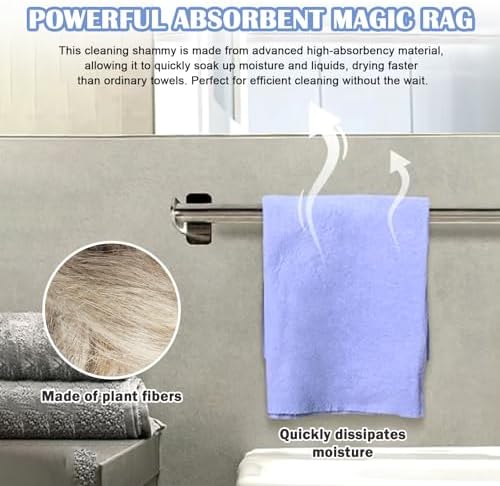 Paquete de 8 paños de limpieza ultra absorbentes Wshxjzyay, toallas multiusos no tejidas para hogar, cocina, baño, auto y manchas de mascotas - imagen 5
