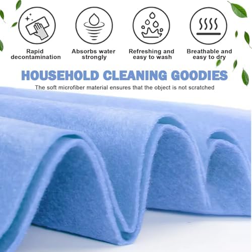 Paquete de 8 paños de limpieza ultra absorbentes Wshxjzyay, toallas multiusos no tejidas para hogar, cocina, baño, auto y manchas de mascotas - imagen 6