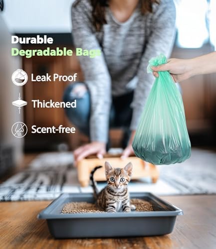 Bolsas de Basura Compostables de 1.2 Galones, 150 Piezas, Bolsas Biodegradables AYOTEE para Basura Pequeña de 1-2 Galones y 4-8 Litros - imagen 6