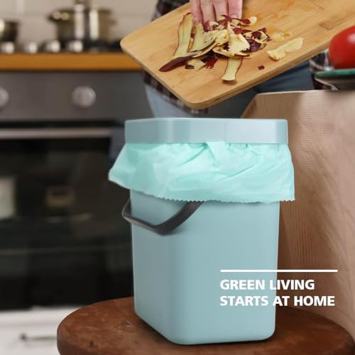 Bolsas de Basura Compostables de 1.2 Galones, 150 Piezas, Bolsas Biodegradables AYOTEE para Basura Pequeña de 1-2 Galones y 4-8 Litros - imagen 8